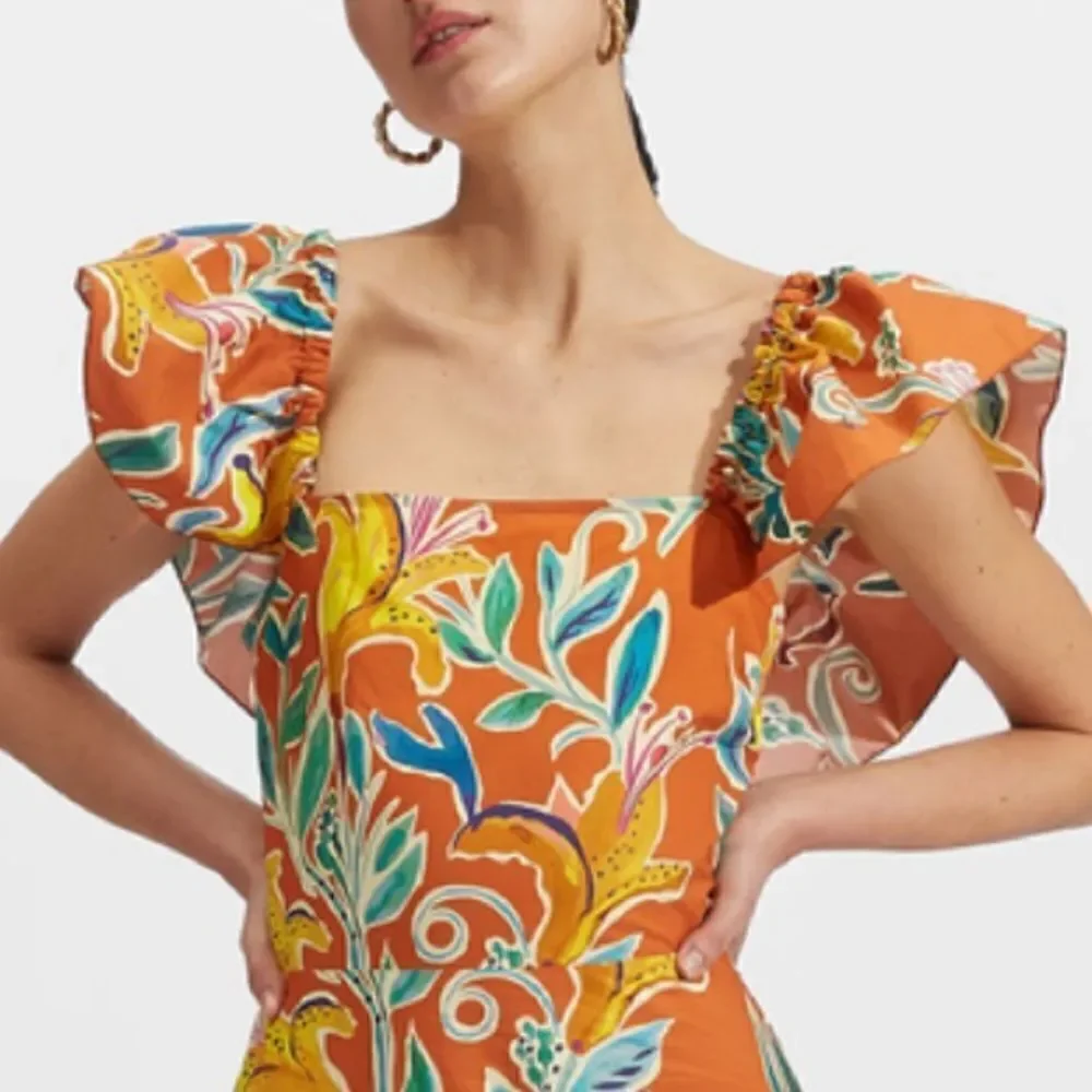 NWT La Double J Scarlett Dress Lily in Popeline Cotton Small - Picture 3 of 16